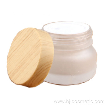 Wholesale empty bamboo cosmetic jars and bottles